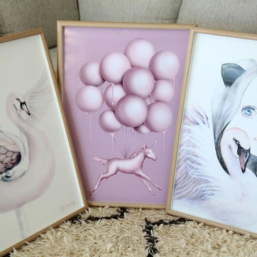 Unicorn Balloons - A3
